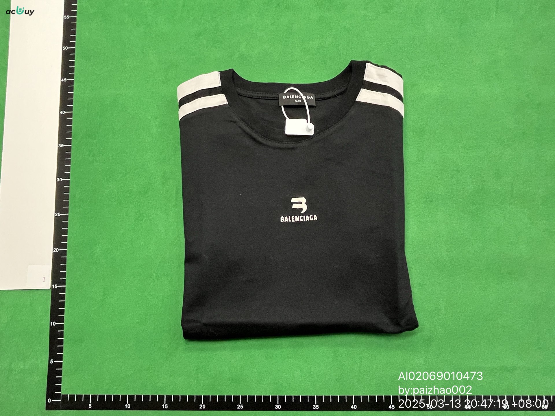 QC Photo - Balenciaga Sporty B Shrunk Tee