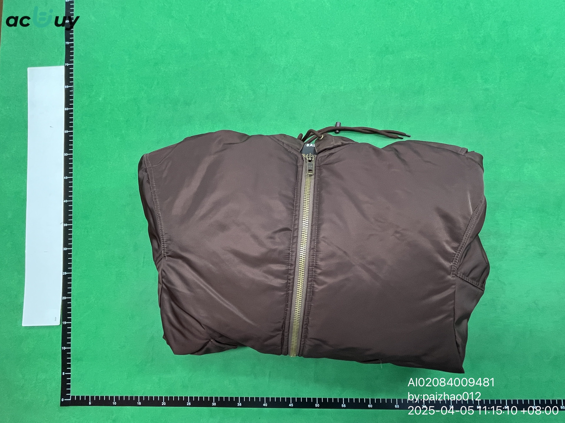 QC Photo - Balenciaga Brown Bomber Jacket