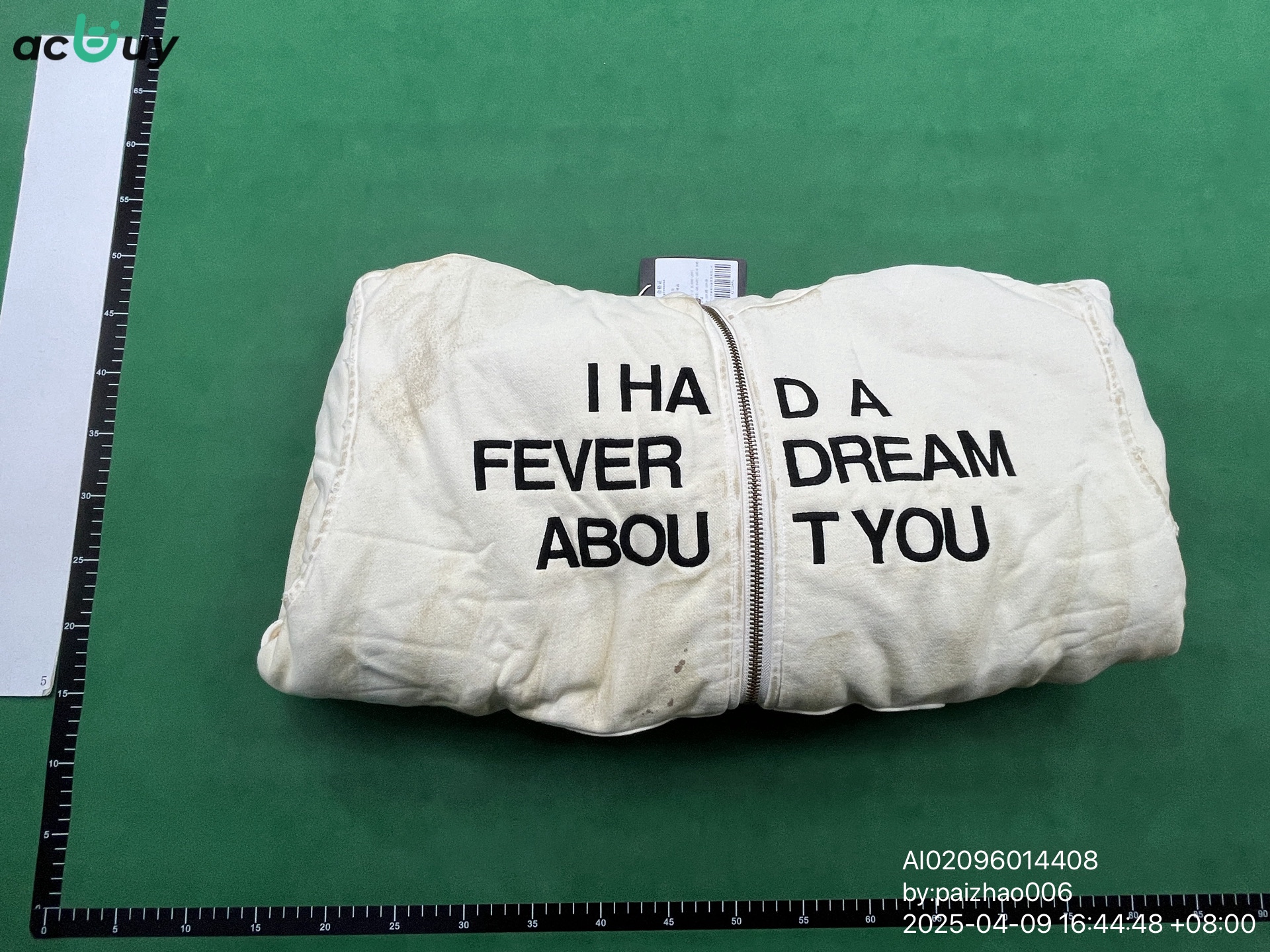 QC Photo - I Had A Fever Dream About You Hooded Work Jacket