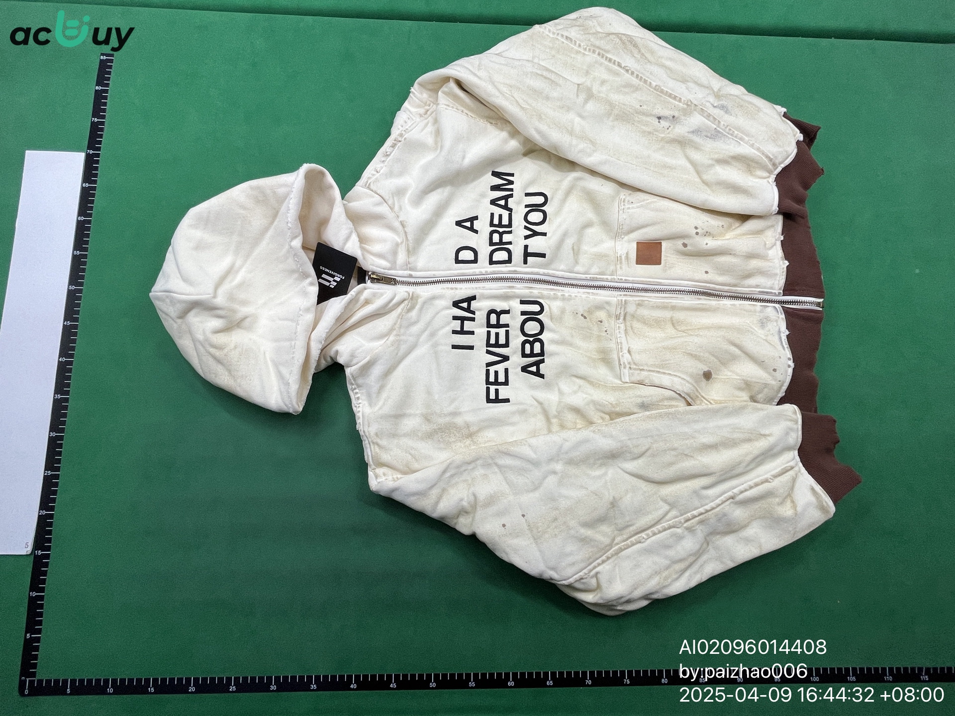 QC Photo - I Had A Fever Dream About You Hooded Work Jacket