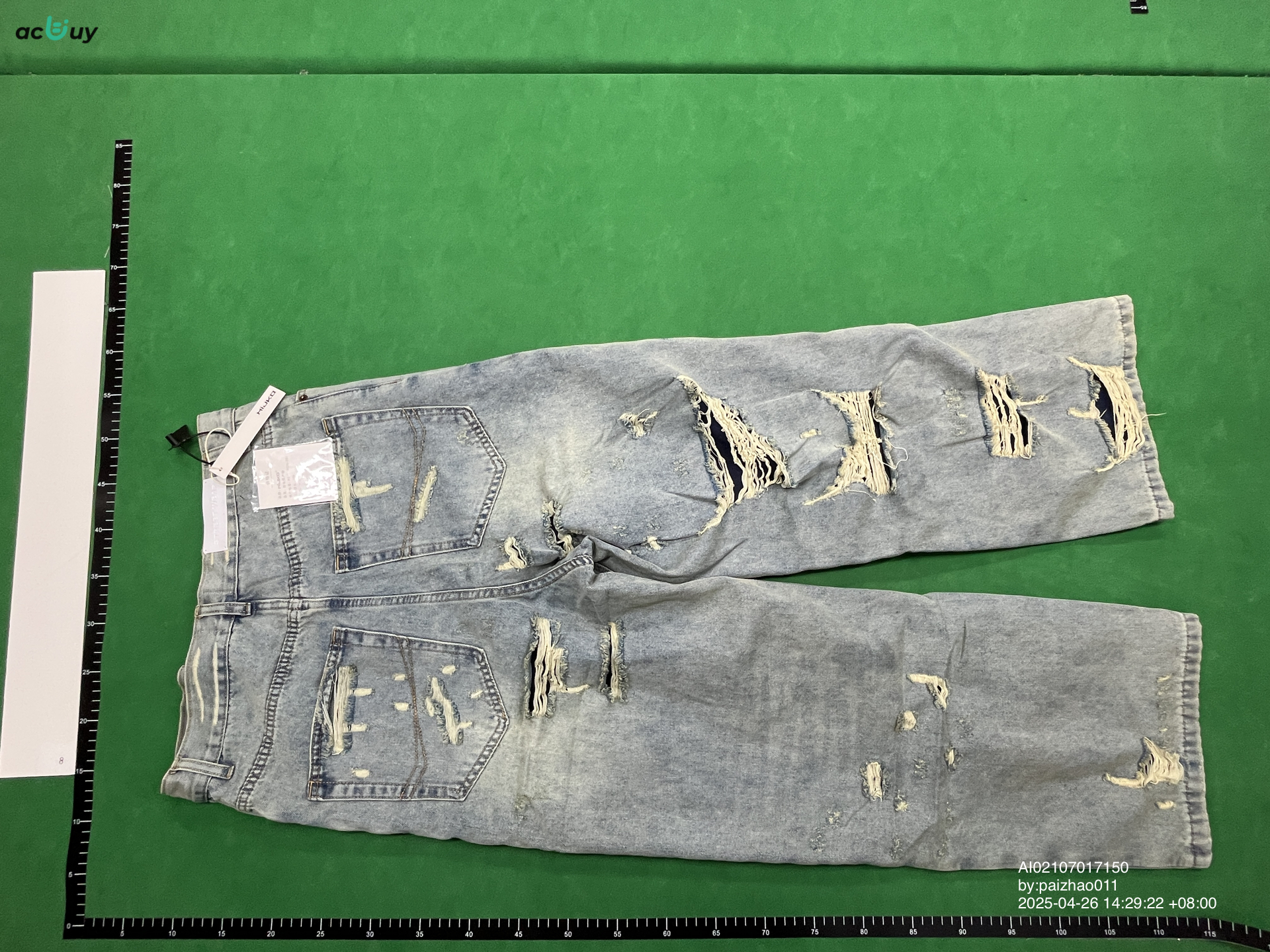 QC Photo - Balenciaga Distressed Jeans